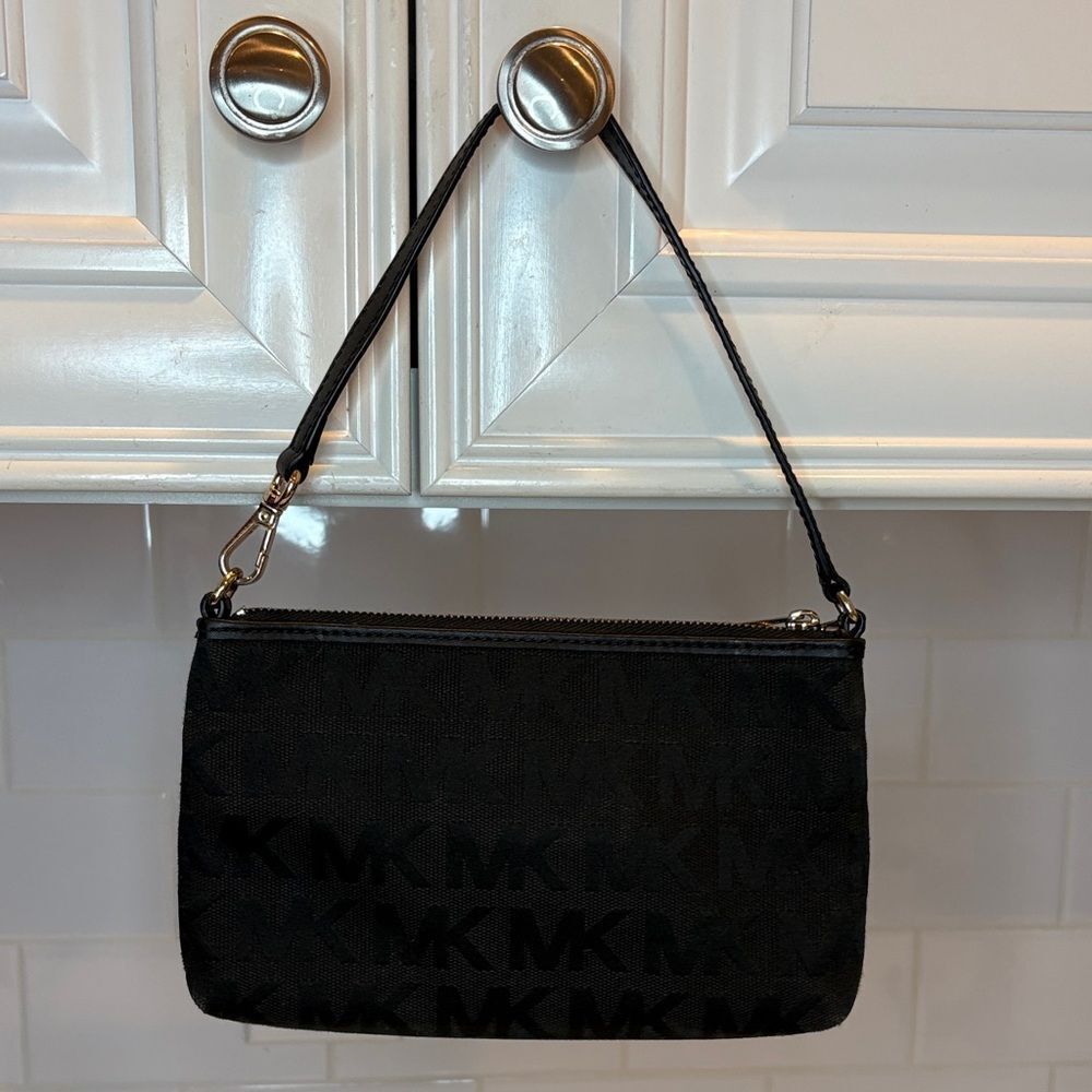 Michael Kors Bag Purse Handbag Mini Bag Signature MK Demi Wristlet Pocketbook - Picture 5 of 12